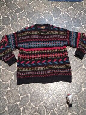 ALPS Mens wool Nordic sweater size large VINTAGE